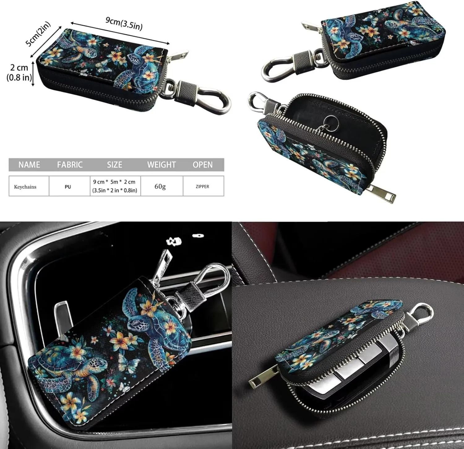 2Pcs Shoulder Bags Set Tote Bag Crossbody Bags for Women Car Key Fob Cover