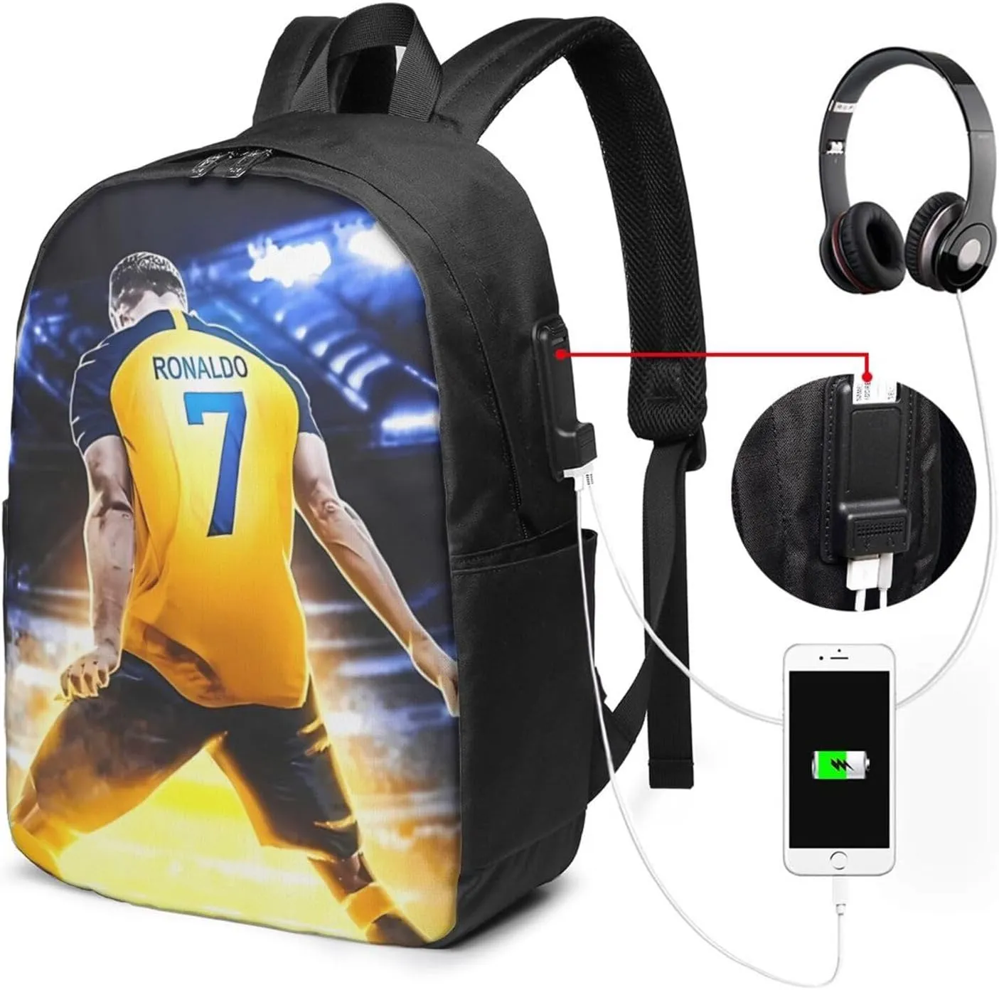 #7 Adult Backpacks Bag Laptop Bag Bookbag Usb Backpack 17 Inch For Daily