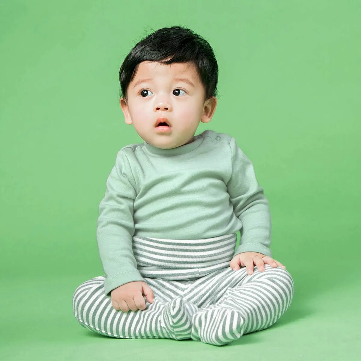 ACESTAR Newborn Infant Baby Boys Girls Cotton High Waist Footed Pants Casual Leggings with Feet 0-12 Months 3-PACK/1-PACK
