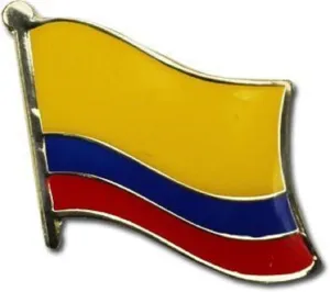 AES Colombia Country Flag Bike Hat Cap Lapel Pin