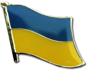 AES Ukraine Country Flag Bike Hat Cap Lapel Pin
