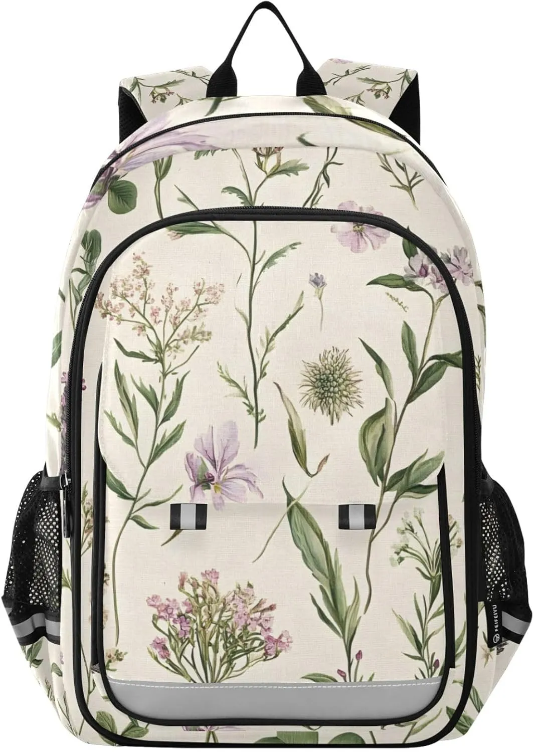 ALAZA Clover Lavender Vintage Plant Laptop Backpack Purse for Women Men School Bag 17 Inch Bookbag Student Boys Girls Travel Casual Daypack