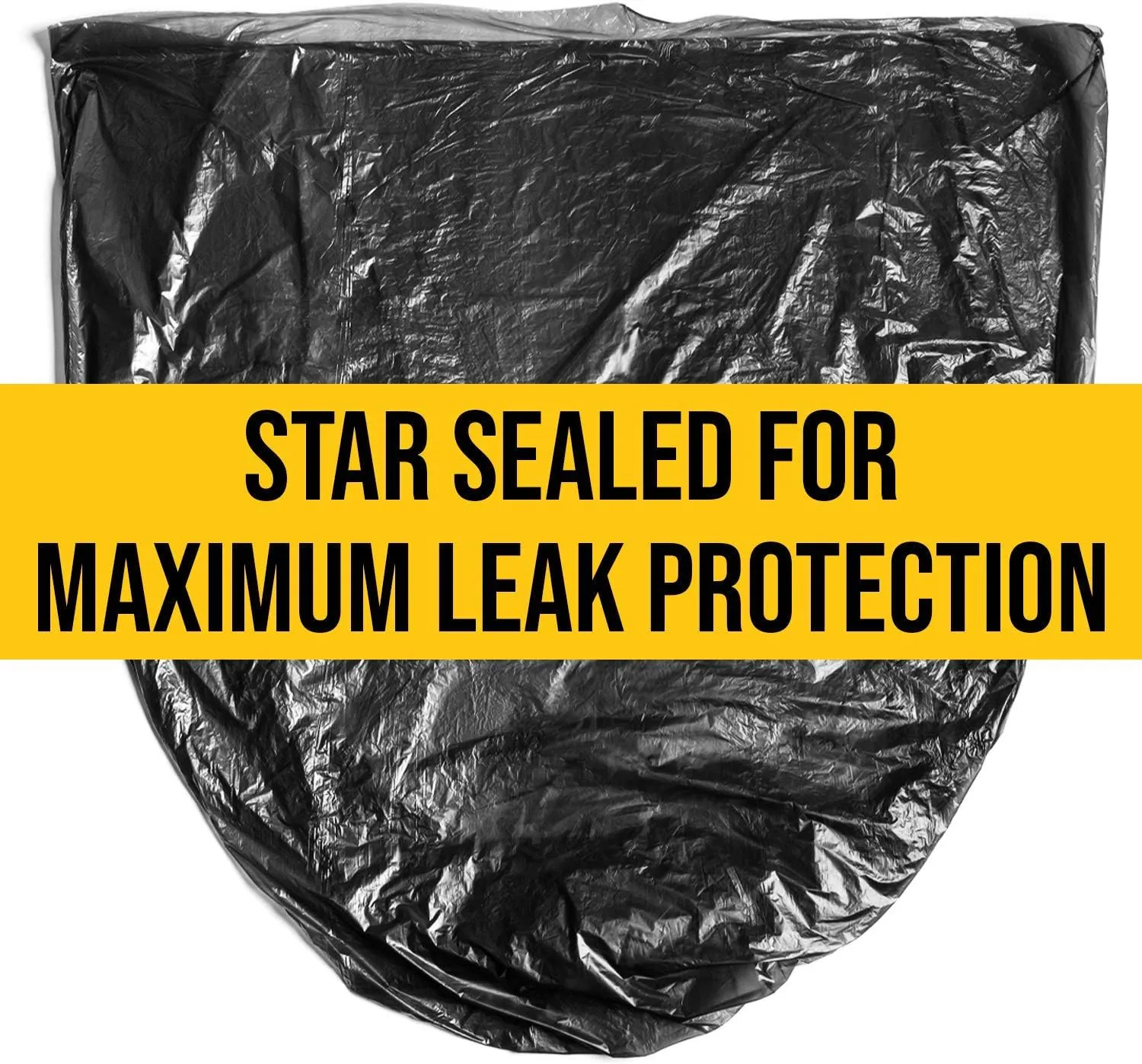 Aluf Plastics 20-30 Gallon Trash Bags - (100 Count) 1.1 MIL (Equiv) Low Density Plastic Garbage Bags - 30" by 36" for Home, Kitchen, Office Commercial Industrial, Black