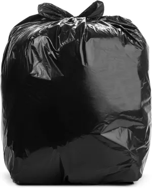 Aluf Plastics 20-30 Gallon Trash Bags - (100 Count) 1.1 MIL (Equiv) Low Density Plastic Garbage Bags - 30" by 36" for Home, Kitchen, Office Commercial Industrial, Black