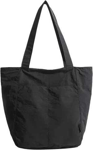 Barsine Tote Bag for Women Unisex Lightweight Nylon Totes Purses and Handbags Large Casual Shoulder Hobo for Travel Gym