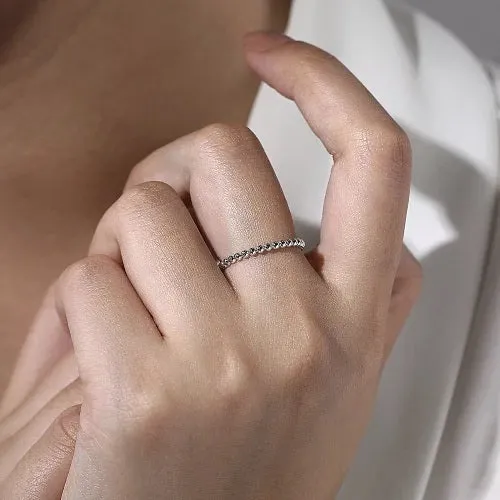 Beaded Gold Ring