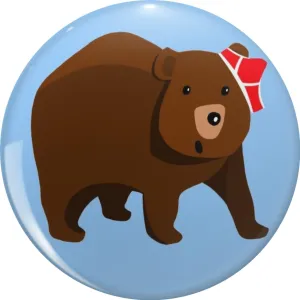 Bear in pants Lapel Pin Cute Brooch Pins Badges