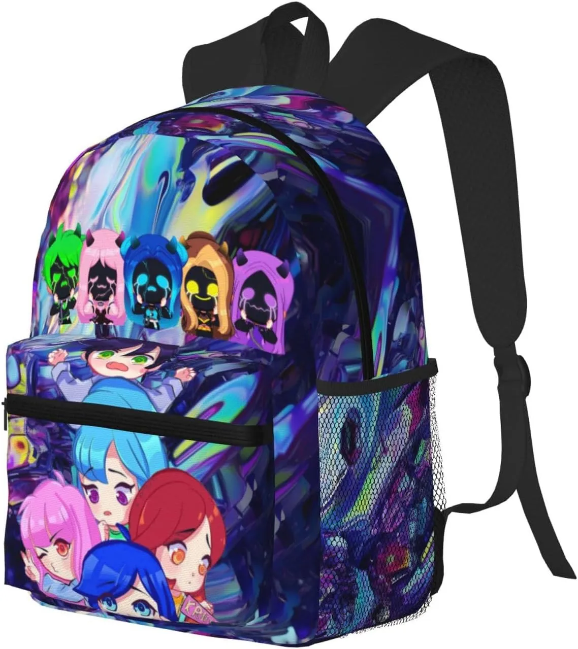 Big Capacity Backpack Fashion Daypack With Adjustable Straps Travel Laptop Backpacks, Black4