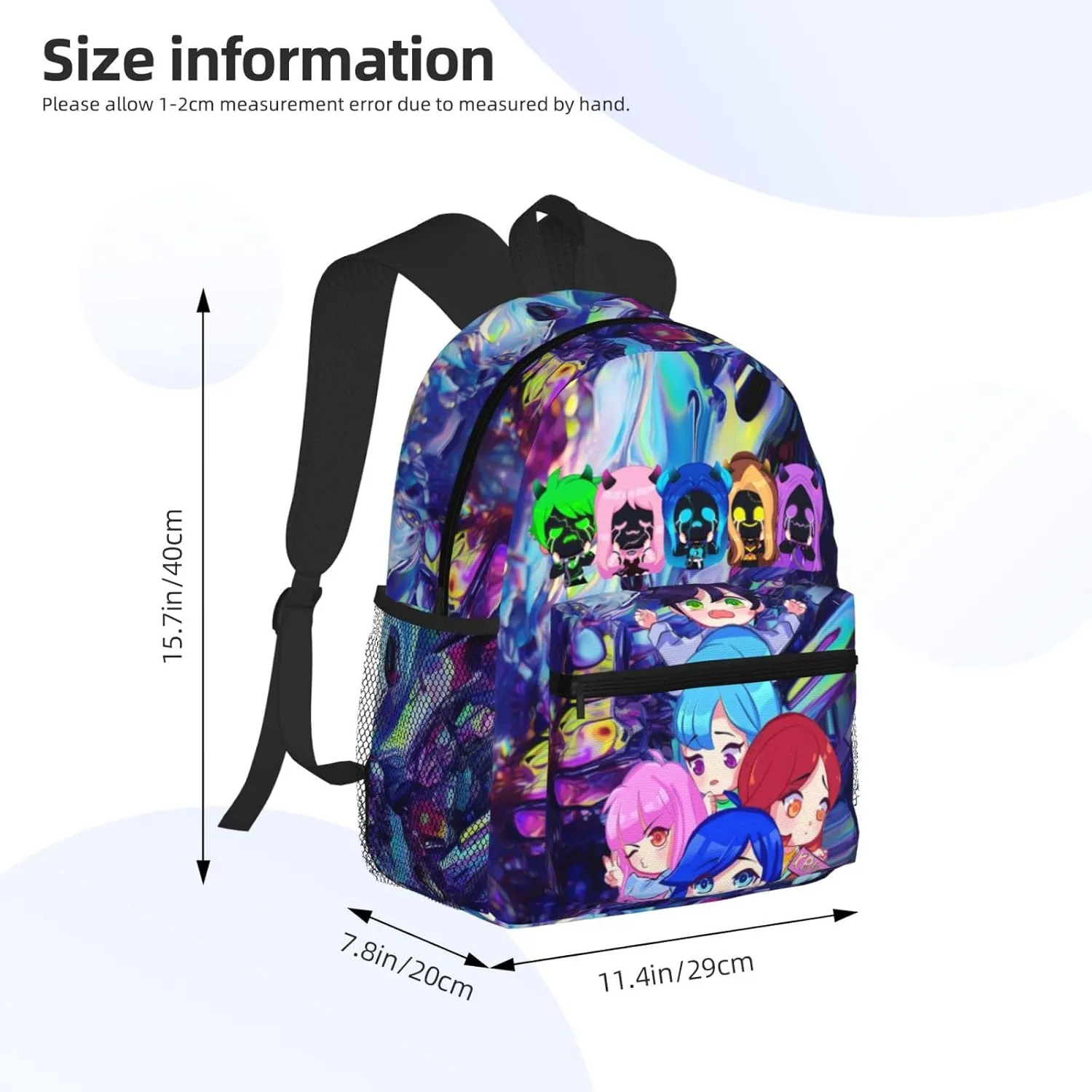 Big Capacity Backpack Fashion Daypack With Adjustable Straps Travel Laptop Backpacks, Black4