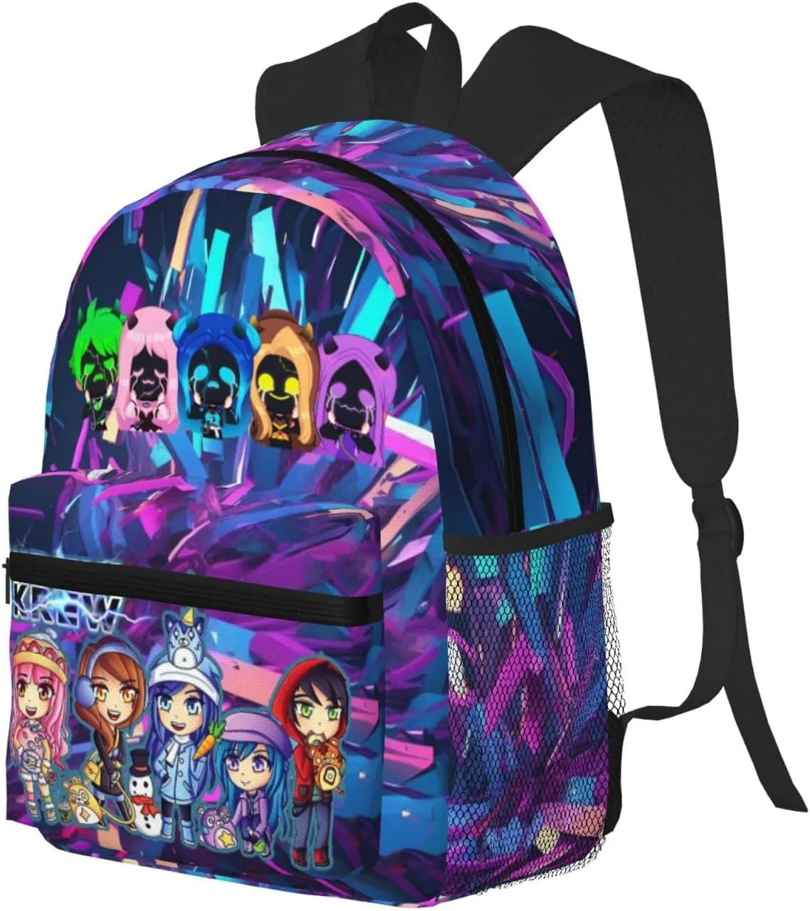 Big Capacity Backpack Fashion Daypack With Adjustable Straps Travel Laptop Backpacks, Black5