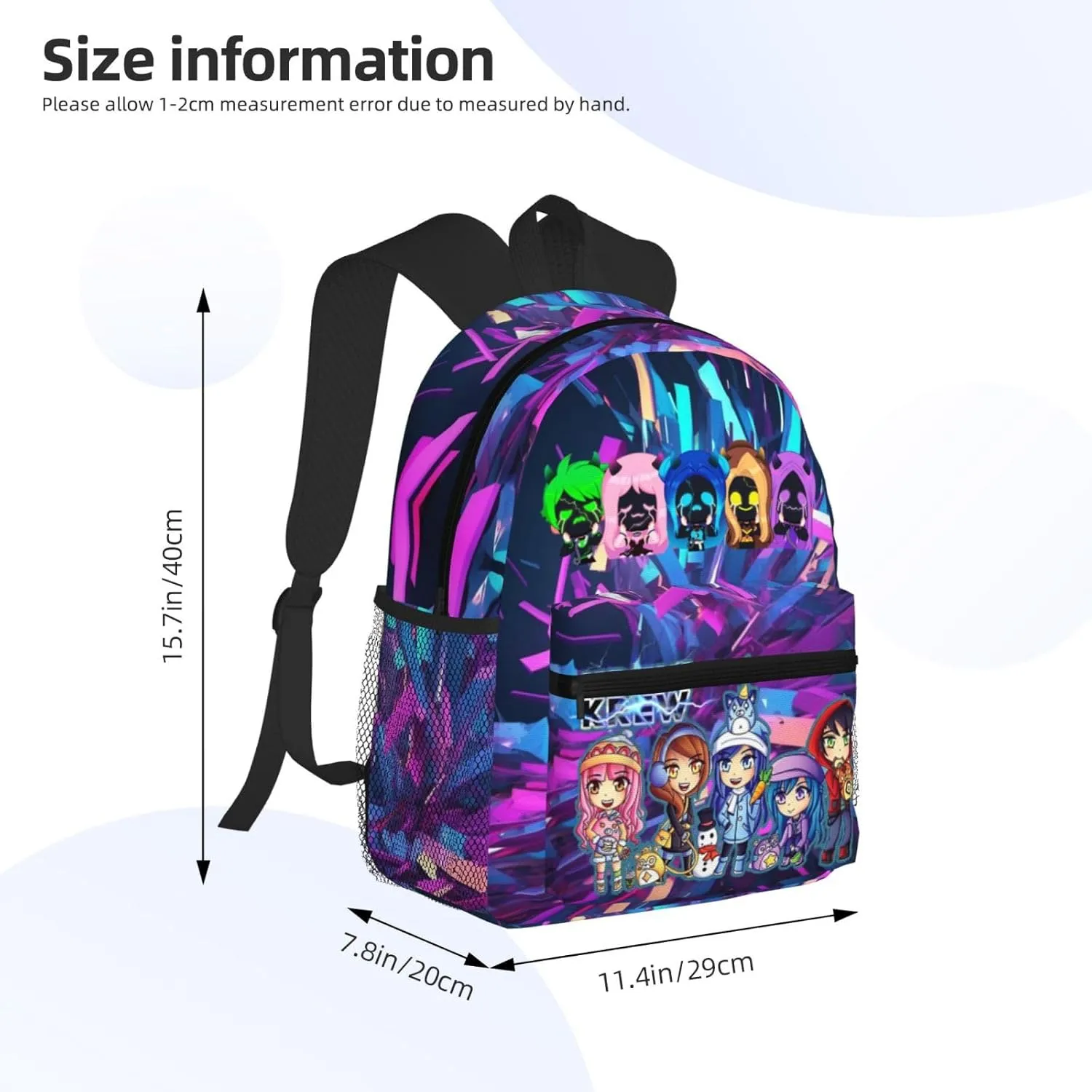 Big Capacity Backpack Fashion Daypack With Adjustable Straps Travel Laptop Backpacks, Black5