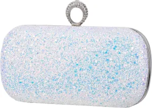 Black Pink Evening Bags Glitter And Clutches for Women Dance Wedding Party With Two Chain Strap