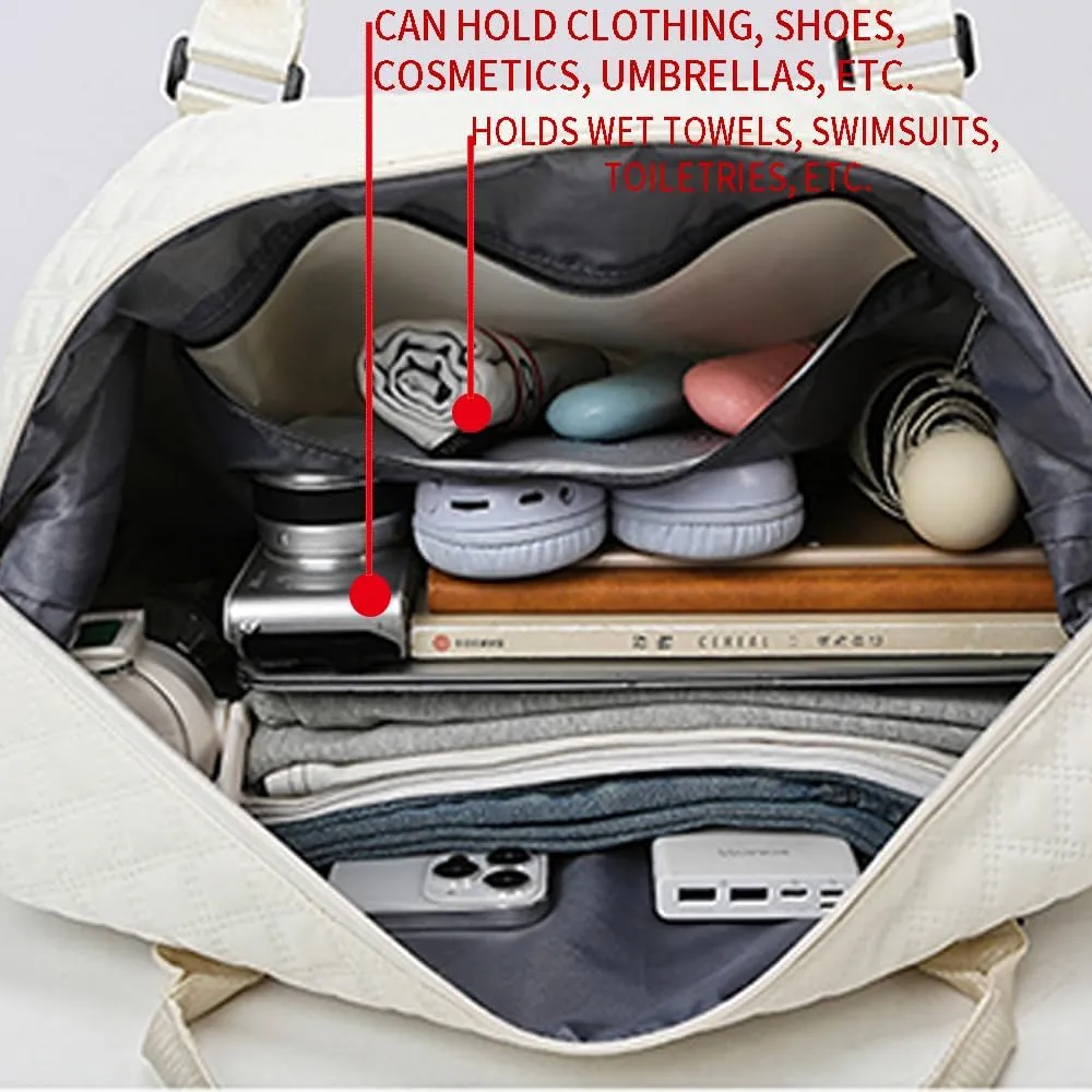 Black Travel Bag Overnight Cute Gym Tote Duffel Carry On Weekend Mini Bags for Women