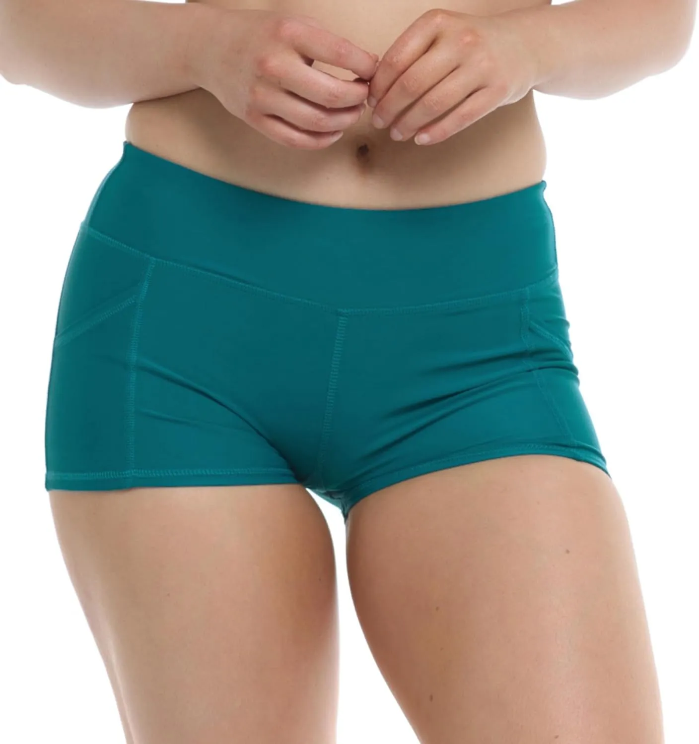 Body Glove Women's Standard Rider Elastic Waist Hybrid Swim Short with UPF 50 