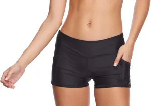 Body Glove Women's Standard Rider Elastic Waist Hybrid Swim Short with UPF 50 