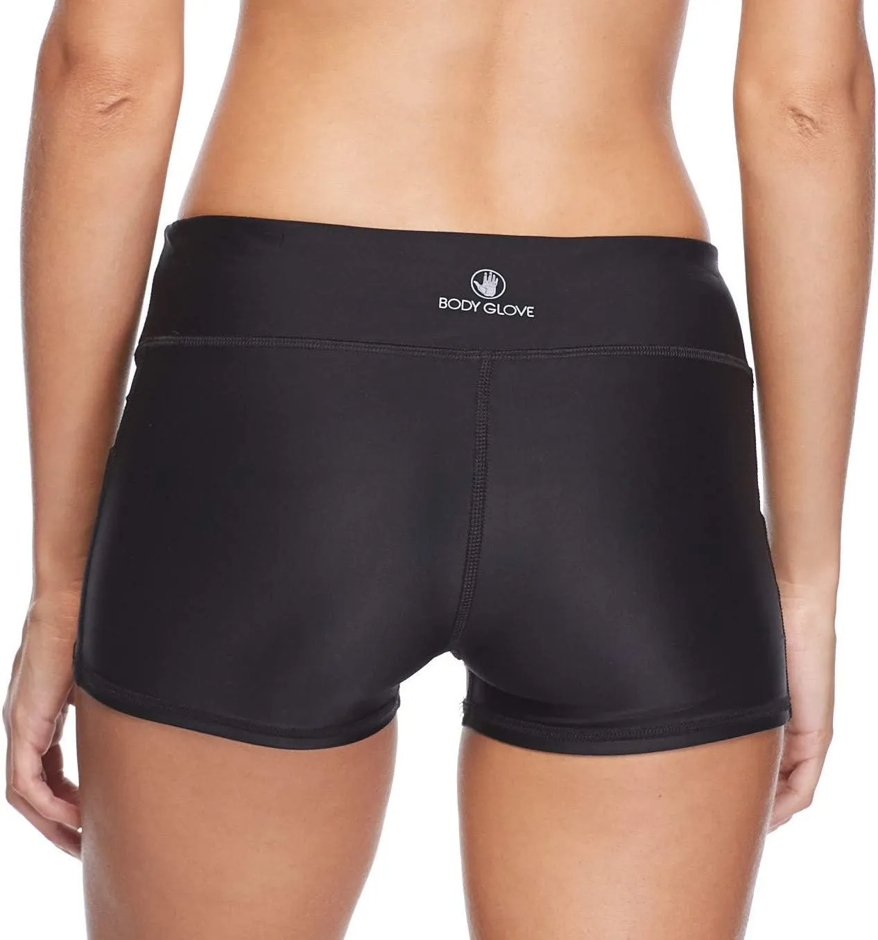 Body Glove Women's Standard Rider Elastic Waist Hybrid Swim Short with UPF 50 