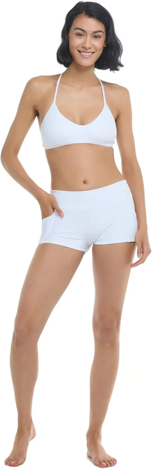 Body Glove Women's Standard Rider Elastic Waist Hybrid Swim Short with UPF 50 