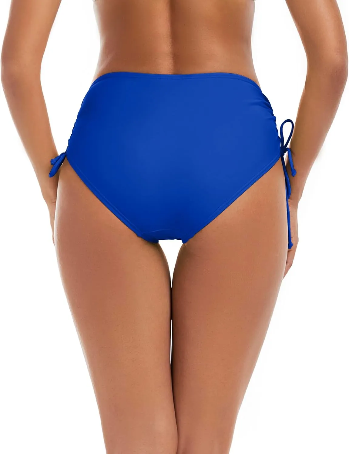 Bonneuitbebe Women's Bikini Bottoms Full Coverage Swim Bottoms Mid Waisted Swimsuit Bathing Suit Bottom