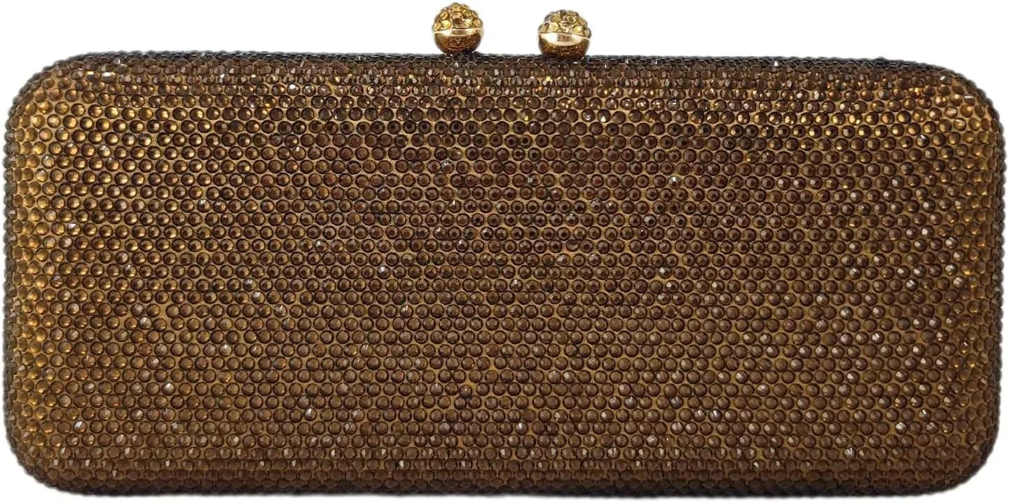 Boutique De FGG Evening Bags and Clutches Women Formal Crystal Clutch Handbags Wedding Rhinestone Clutch Purse,Mini