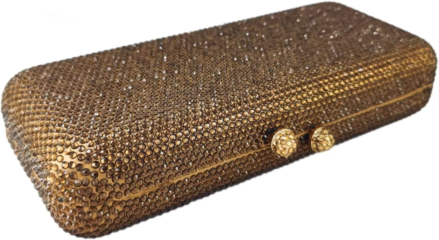 Boutique De FGG Evening Bags and Clutches Women Formal Crystal Clutch Handbags Wedding Rhinestone Clutch Purse,Mini