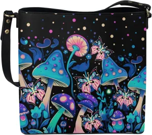 Bucket Bags and Purses For Women Music Ballet Girl Design Hobo and Shoulder Handbags with 2 Detachable Straps