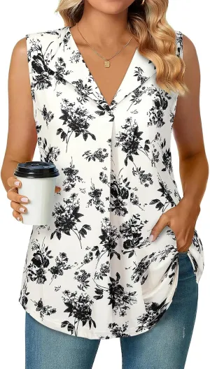 Bulotus Sleeveless Tops for Women Business Casual Tank Tops