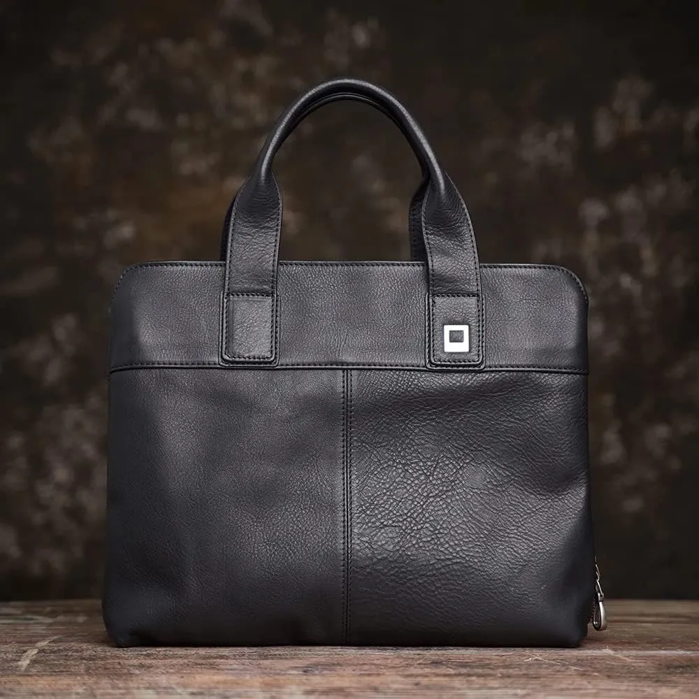 Business Men's Briefcase Casual Tote Bag Men's Shoulder Multifunction Bag 14 Inch Laptop