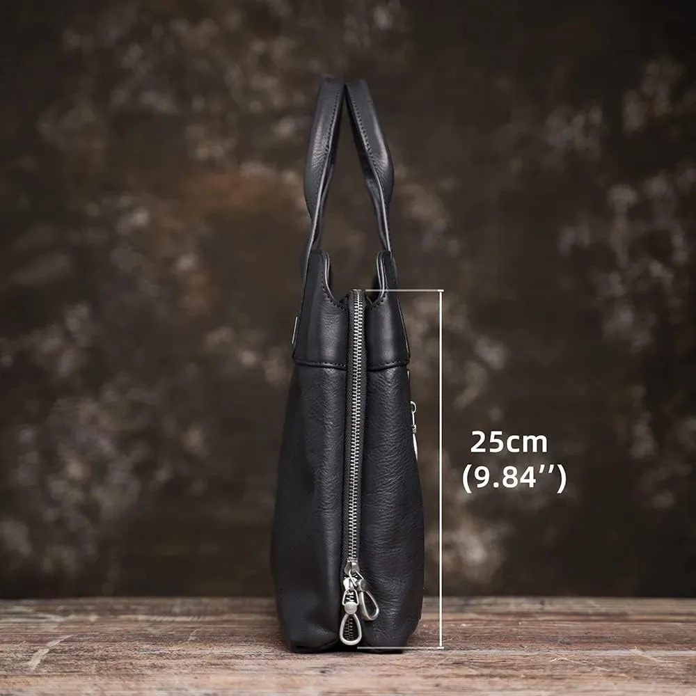 Business Men's Briefcase Casual Tote Bag Men's Shoulder Multifunction Bag 14 Inch Laptop