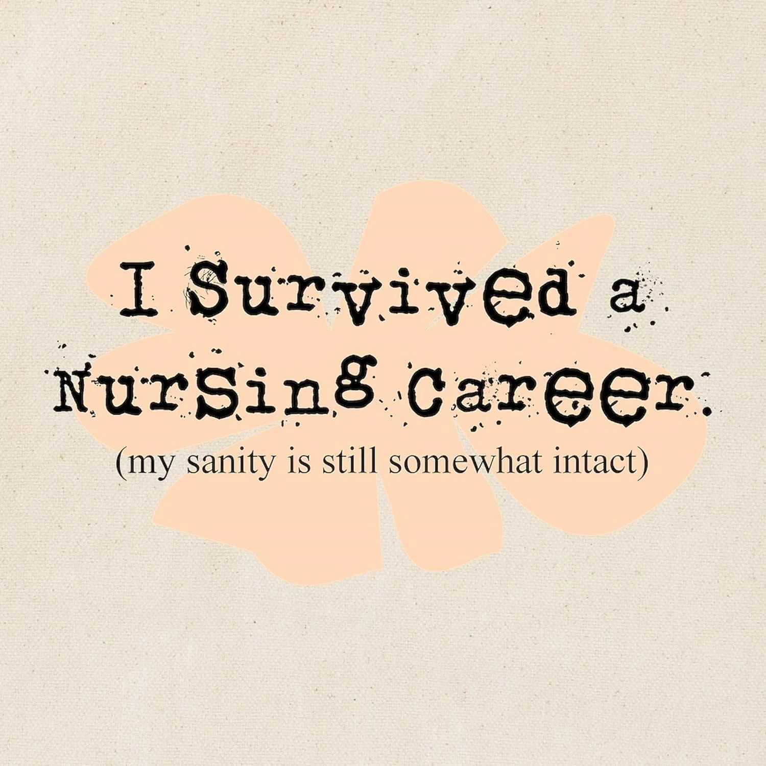 CafePress Retired Nurse FUNNY Tote Bag Natural Canvas Tote Bag, Reusable Shopping Bag
