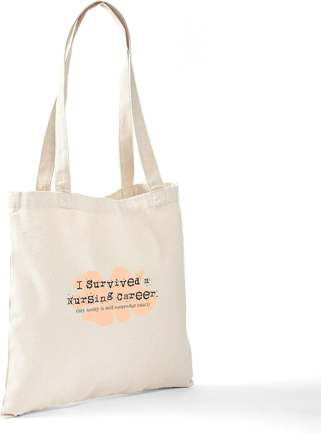 CafePress Retired Nurse FUNNY Tote Bag Natural Canvas Tote Bag, Reusable Shopping Bag