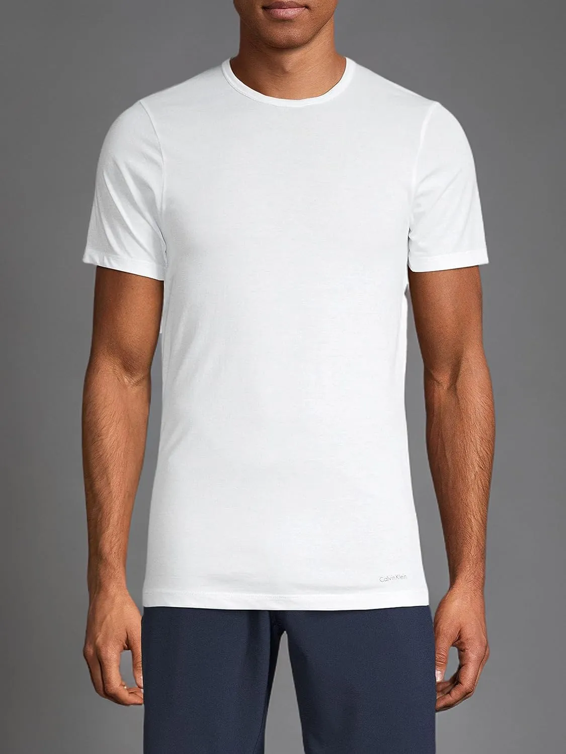 Calvin Klein Men`s Cotton Crew Neck Slim Fit T-Shirts 3 Pack