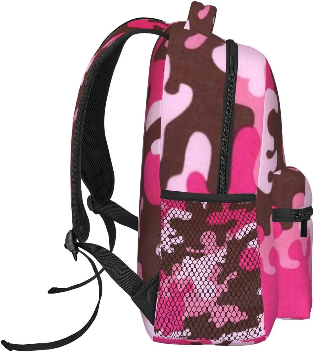 Camo Backpack Double Shoulder Bag 15 Inch Laptop Bagpack for Hiking Work Camping Travel