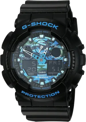 Casio G-Shock Graphic Dial Resin Quartz Men's Watch GA100CB-1A