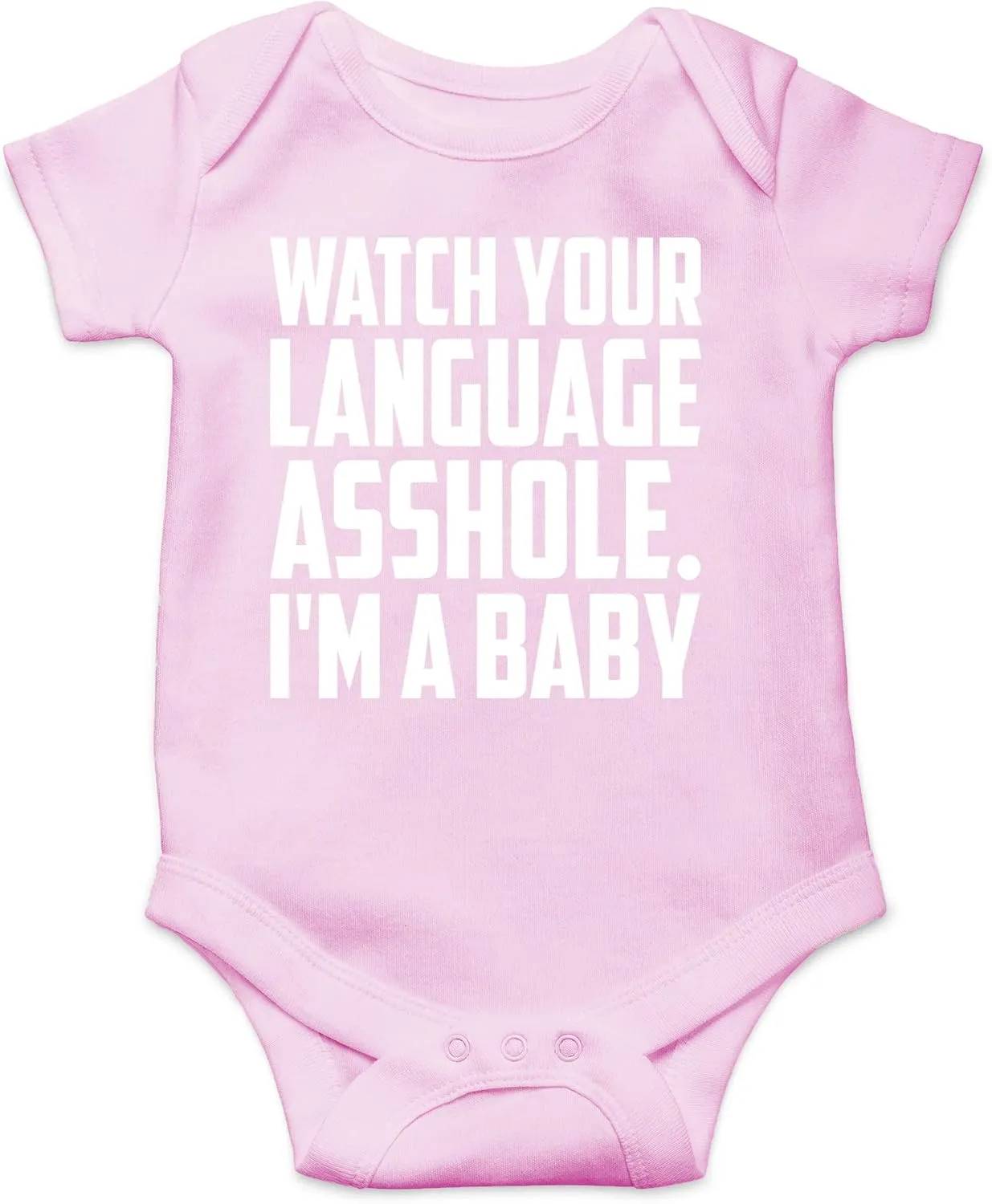 CBTwear Watch Your Language - Baby Clothes - Funny Newborn Bodysuit Outfits for Boys and Girls