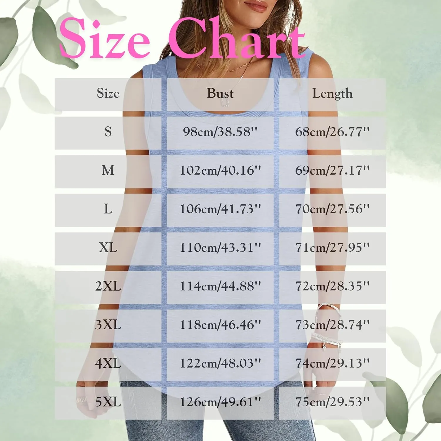 Cotton Tank Top Women Loose Fit Scoop Neck Sleeveless Shirts Summer Flowy Long Wide Strap Tanks Casual Tunic Camisole