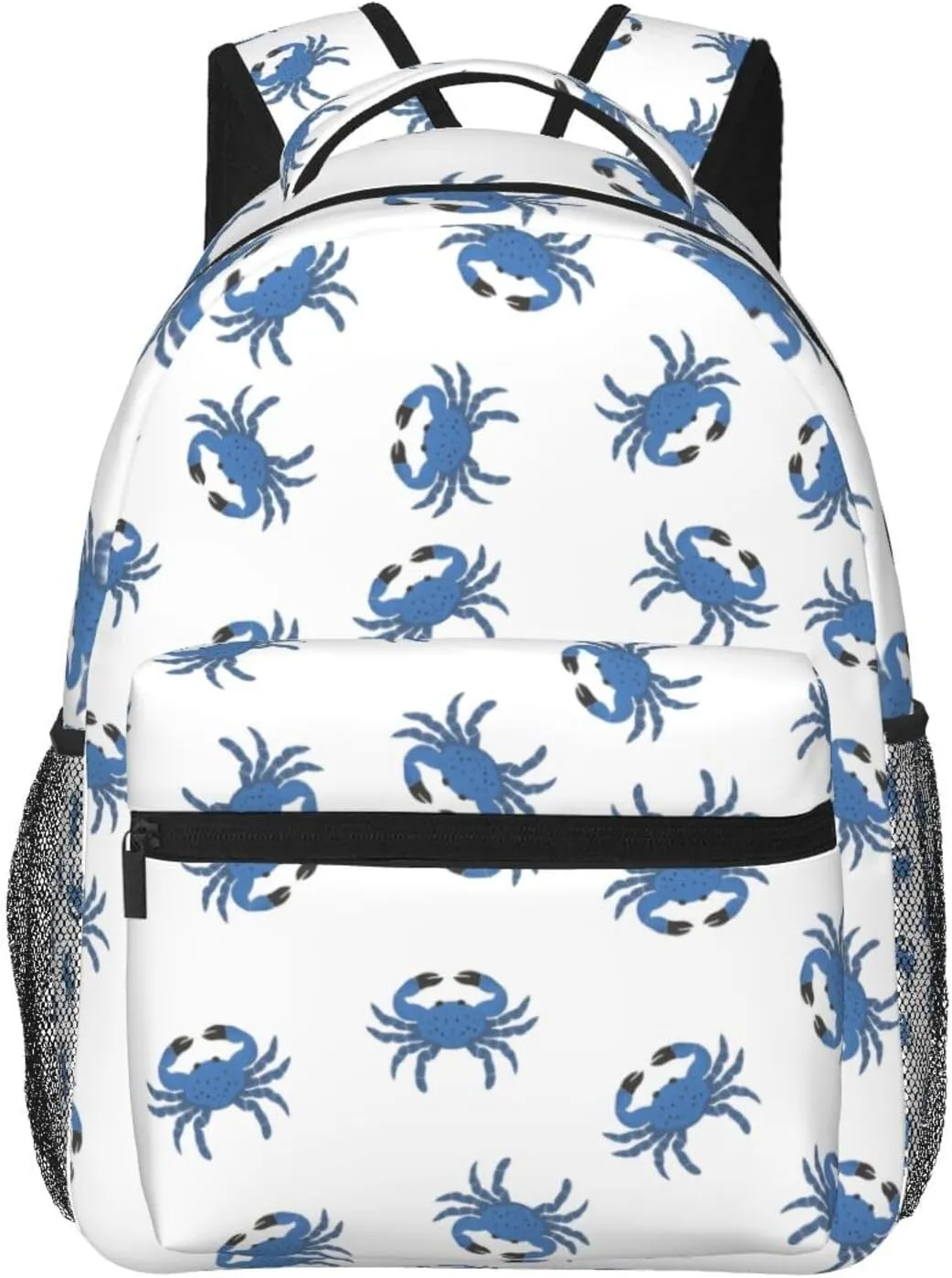Crab Travel Laptop Backpack for Women Lightweight College Backpack Adjustable Fits 15.6 Inch Laptop Bag for Work, Men, Gym