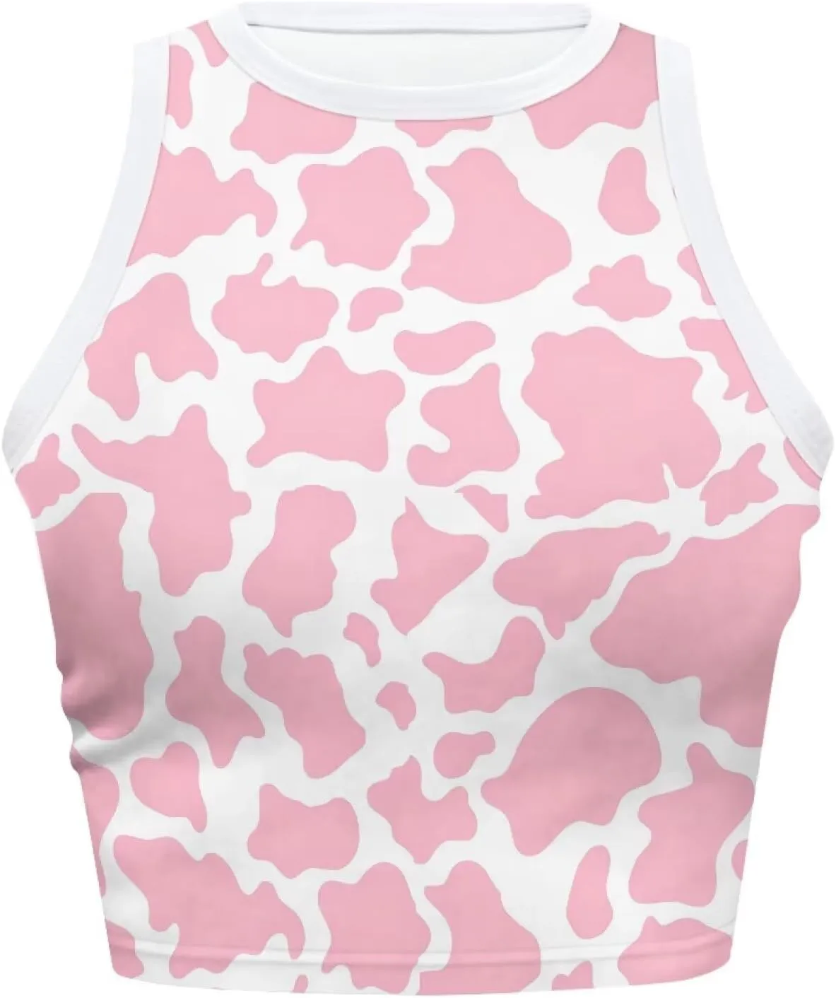 Crop Tops for Women Tank Tops Basic Style Sleeveless Racerback Halter Neck Fitted Tops