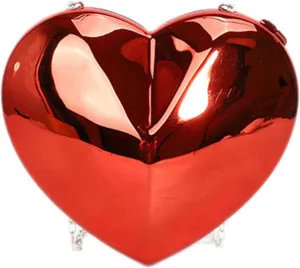 Crossbody BagsWomen Evening Bag Acrylic Crossbody Bag Evening Clutches Bag Heart Shaped Handbag Chain Strap Shoulder Bag Change Purse