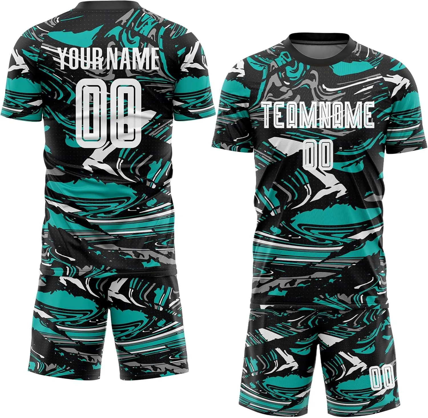 Custom Soccer Jersey Personalized Name Number Sports Team Soccer Shirts Shorts Uniforms Set for Adult Youth, XXS-5XL
