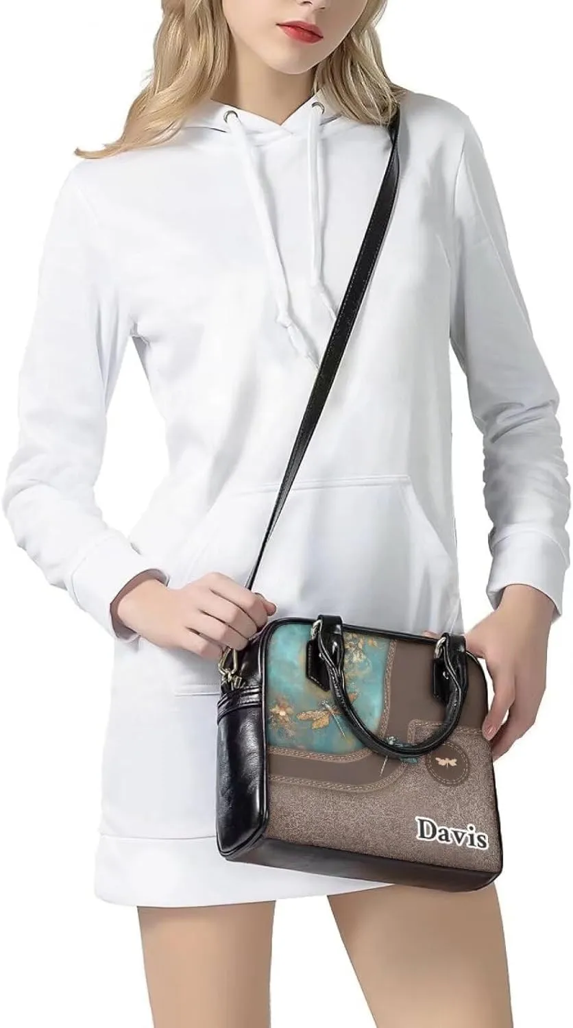 Customized Satchel Purses and Handbags Personalized Name Purse Tote Bag Womens Satchel Handbag