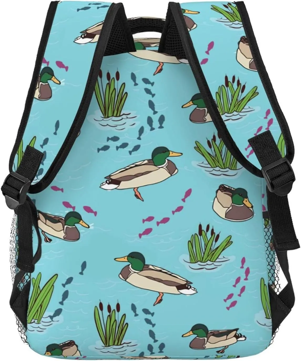 Cute Duck Backpack for Women Man Mallard Duck Lightweight Laptop Backpacks Book Bag Casual Daypacks for Hiking Travel College Office