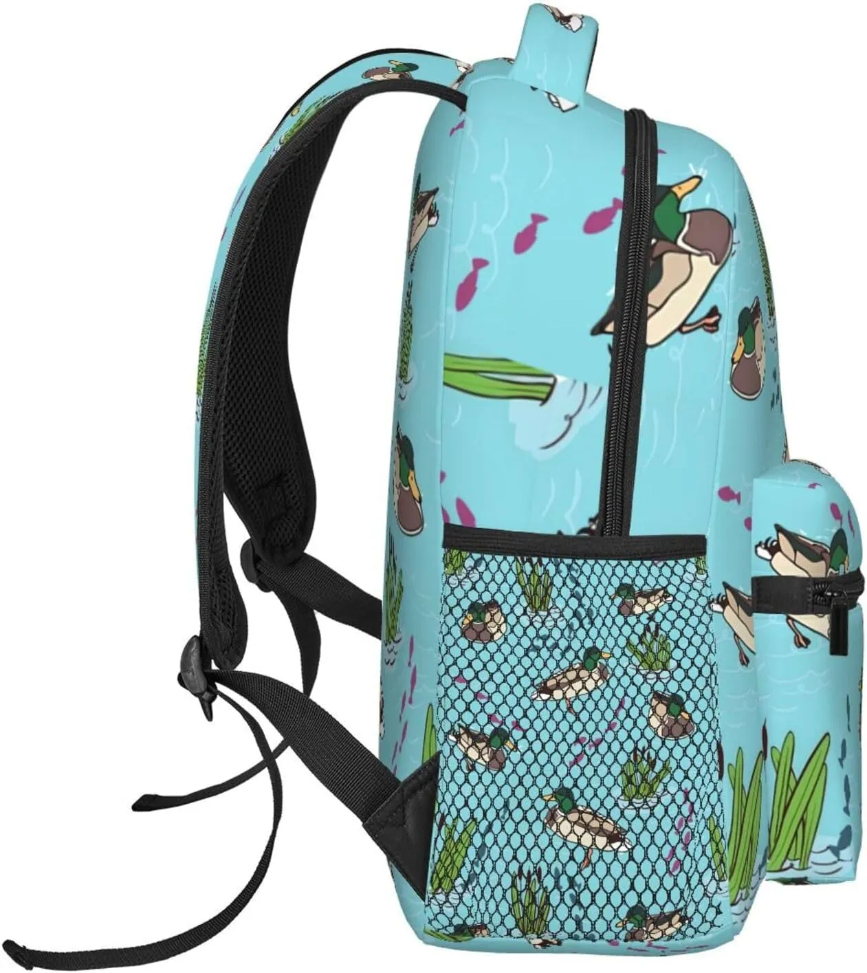 Cute Duck Backpack for Women Man Mallard Duck Lightweight Laptop Backpacks Book Bag Casual Daypacks for Hiking Travel College Office