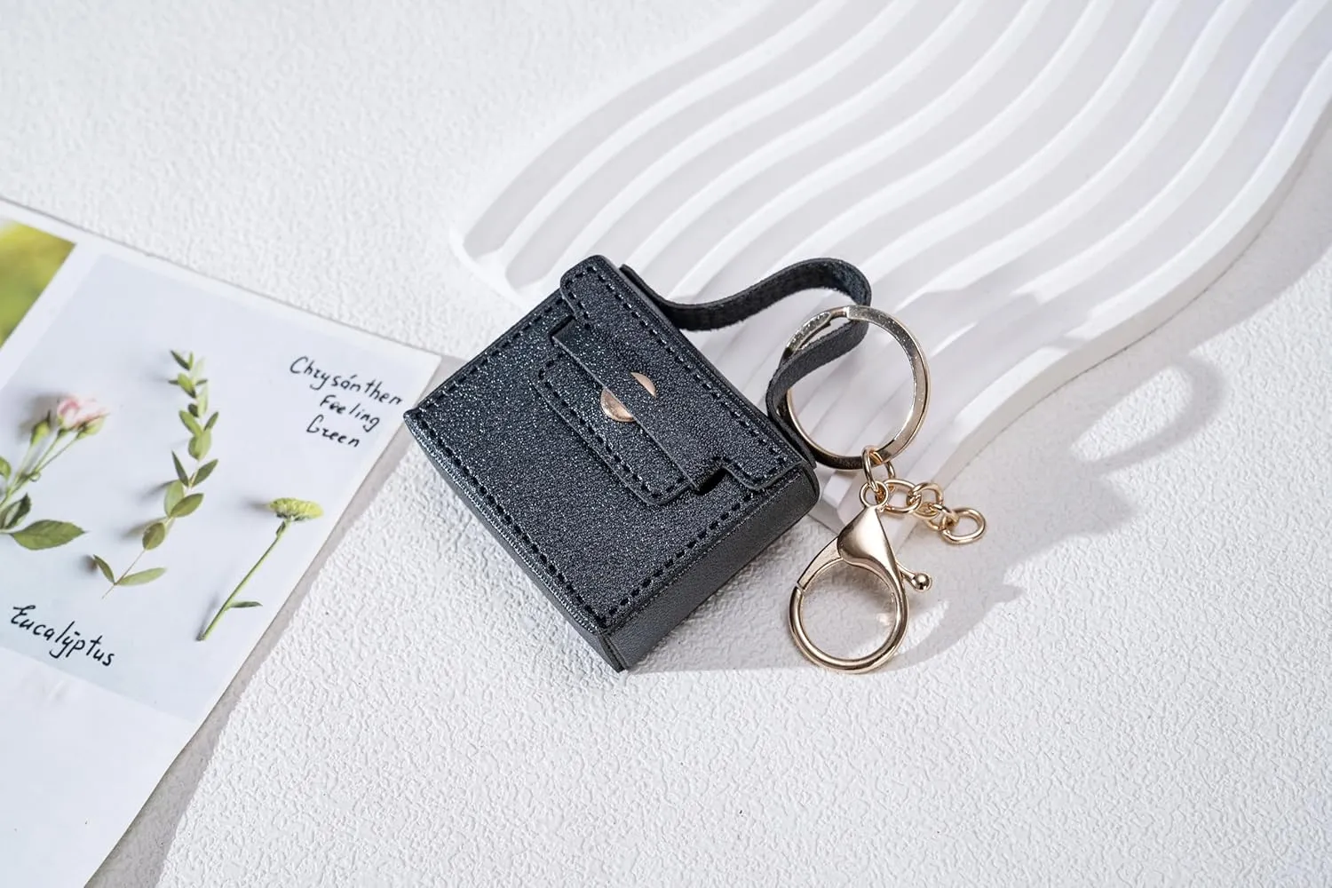Cute Mini PU Leather Handbag Keychain & Bag Charms -Coin Wallet - Earphone PouchCute Bag Charms for Women