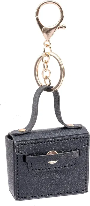 Cute Mini PU Leather Handbag Keychain & Bag Charms -Coin Wallet - Earphone PouchCute Bag Charms for Women