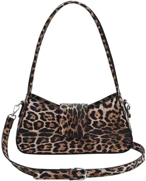 Cute y2k Cheetah Handbags for Women, Fashion Shoulder Bag Hobo Bag Demure Y2k Classy Mcbling Leopard Print Sling Purse (Style 1)