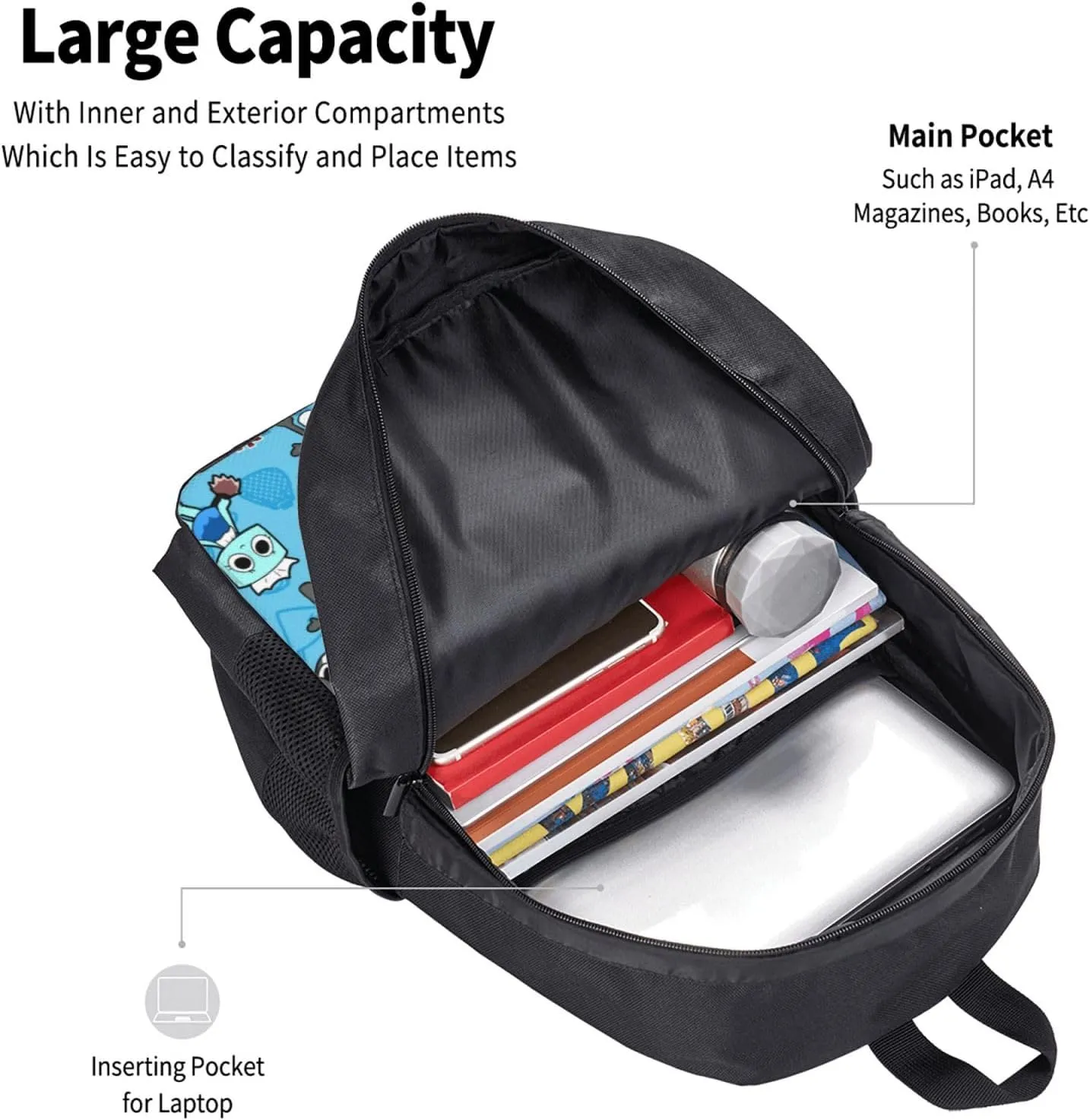 Dandy'S World 3 Backpack Lightweight Large Capacity Laptop Backpack Travel Backpacks For Unisex