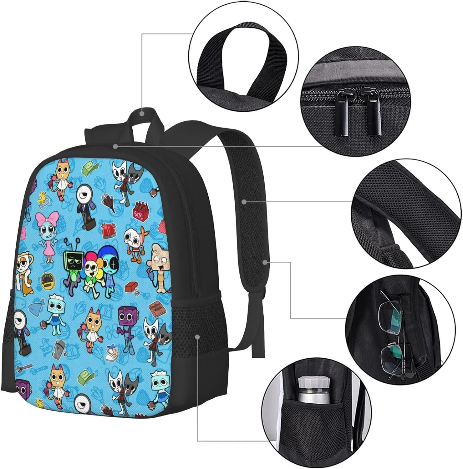 Dandy'S World 3 Backpack Lightweight Large Capacity Laptop Backpack Travel Backpacks For Unisex