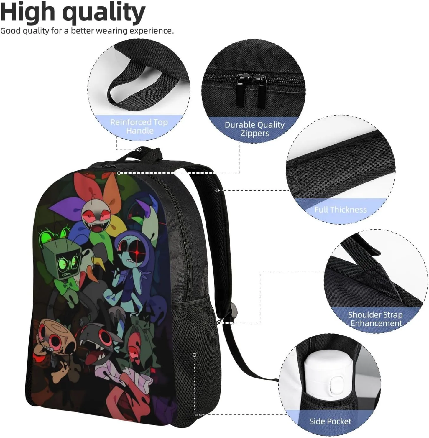 Dandy'S World 3 Backpack Lightweight Large Capacity Laptop Backpack Travel Backpacks For Unisex