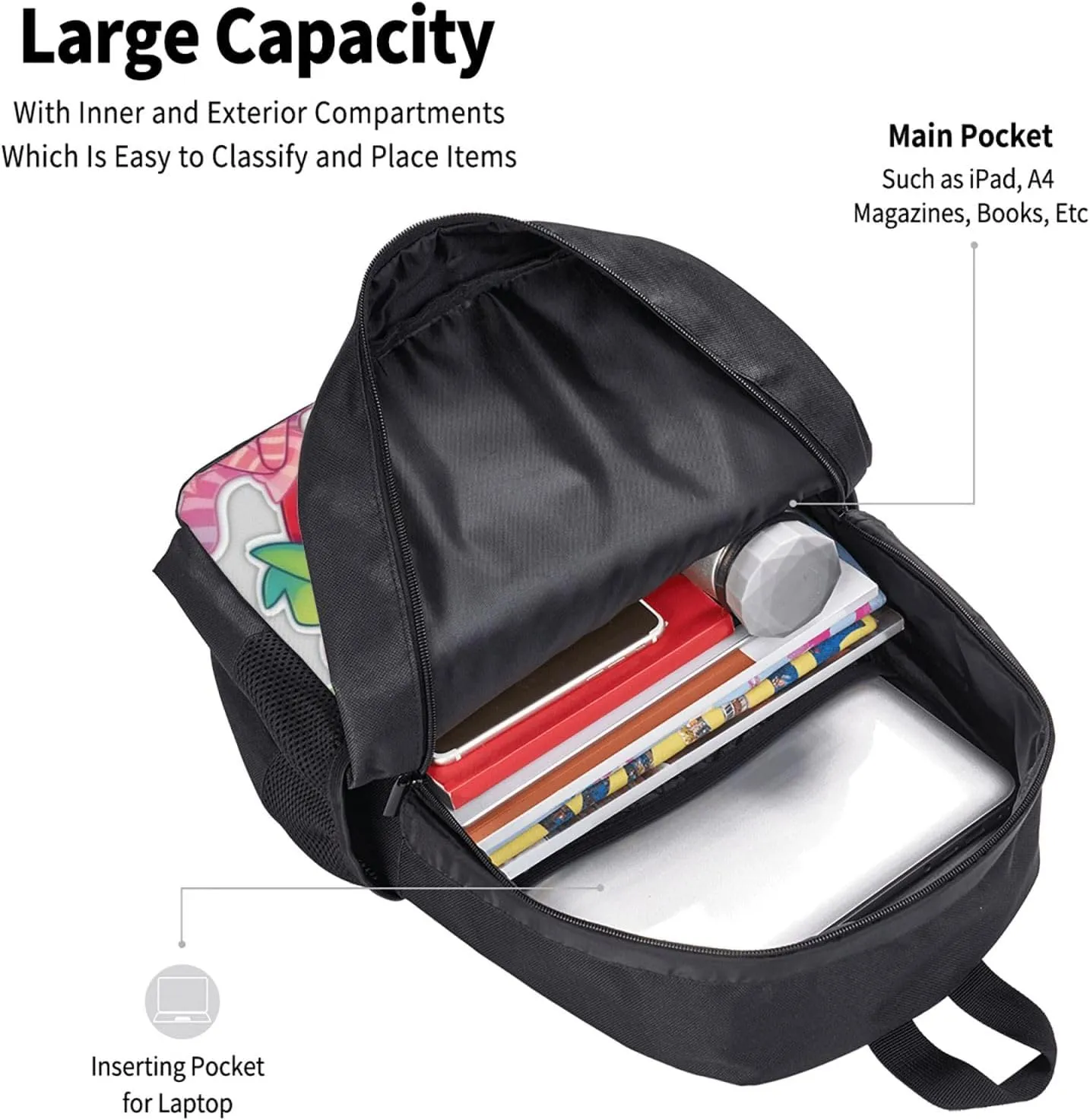 Dandy'S World 3 Backpack Lightweight Large Capacity Laptop Backpack Travel Backpacks For Unisex