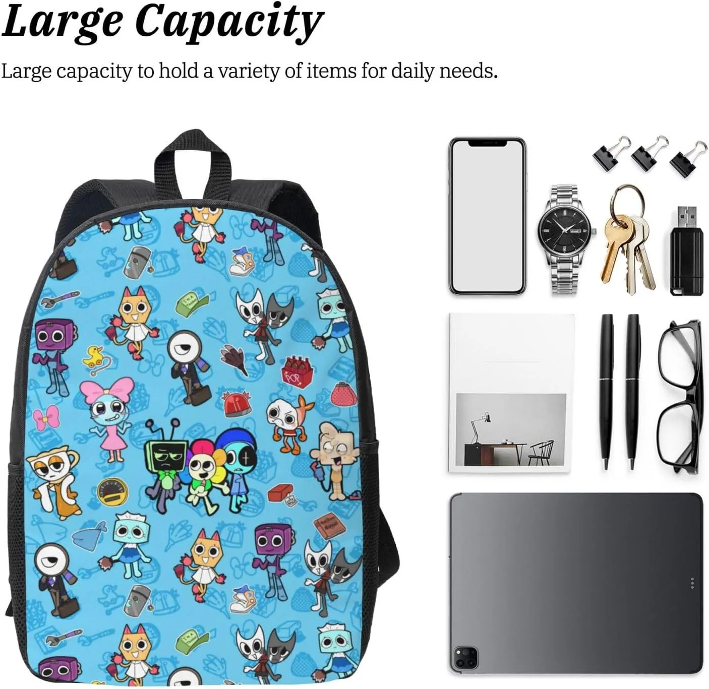 Dandys World Backpack Lightweight Laptop Backpack Cute Travel Backpacks For Unisex 17in